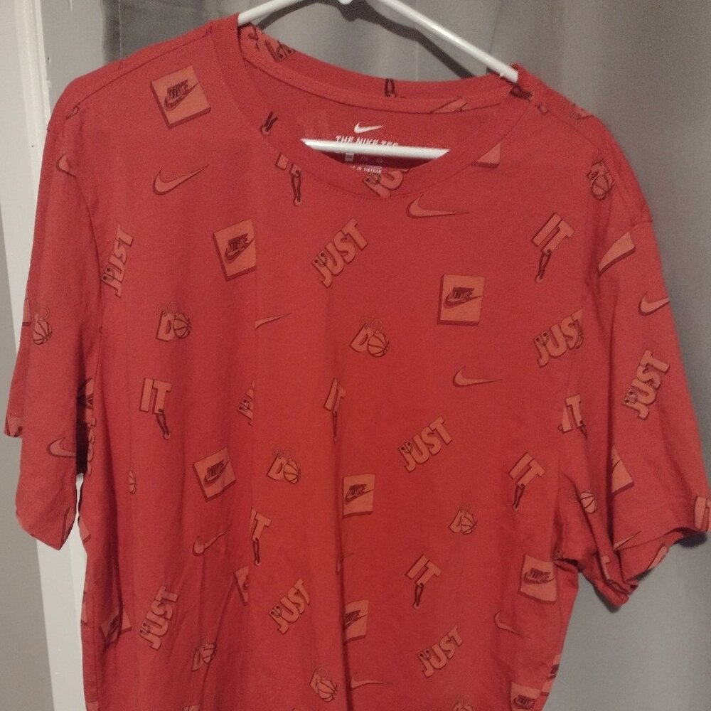 Nike Mens 2xl red Just do it T-shirt